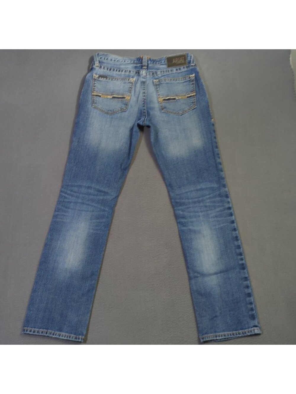 Ariat Jeans Men's 32x34 Blue M4 Low Rise Stretch Longspur Stackable Straight Leg - Picture 2 of 13